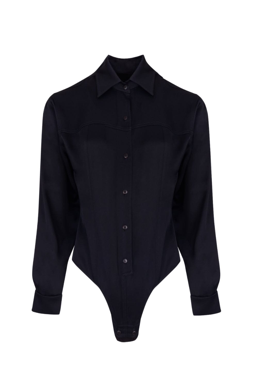Glória Coelho - Camisa Bodysuit Thai de Mello EDIÇÃO LIMITADA Preto