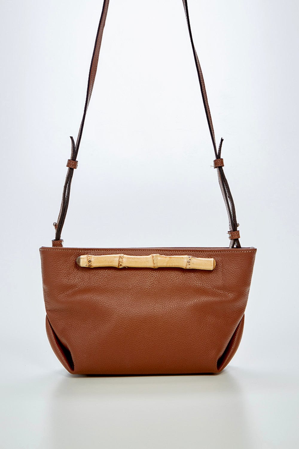 Glorinha Paranaguá - Bolsa Carteira Diana Couro Marrom