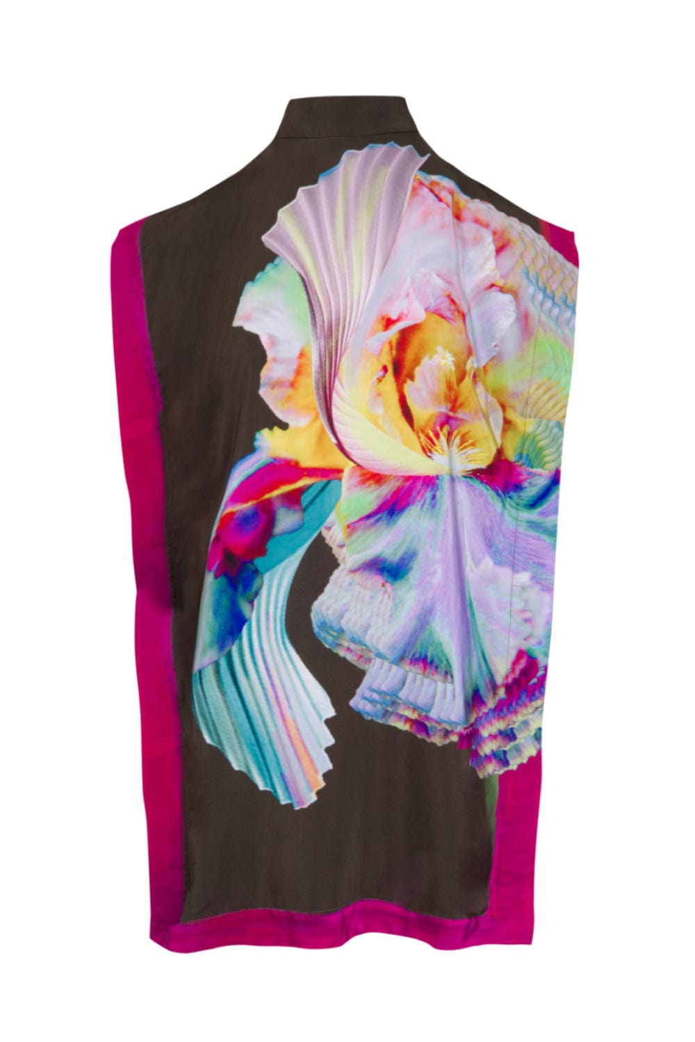 Lenny Niemeyer - Blusa sem Manga Gola Alta Seda Opal