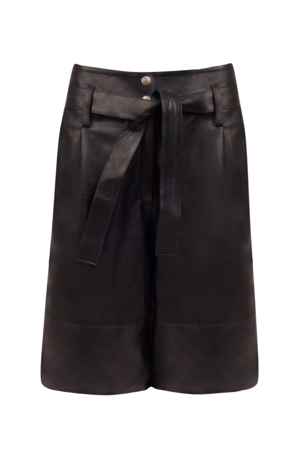 L'Cecci - Bermuda Couro Preto