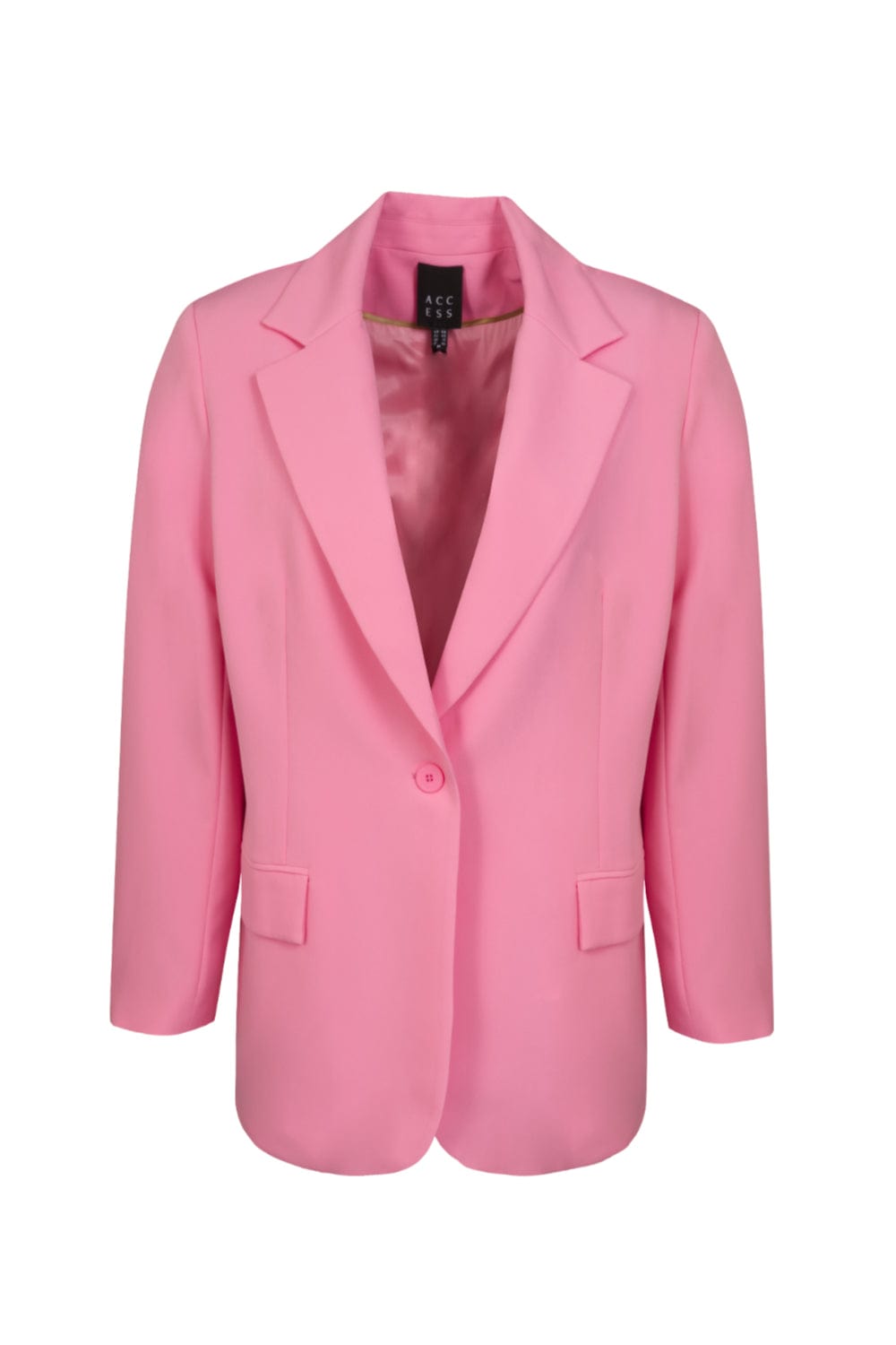 Access - Blazer Básico 1 Botão Rosa