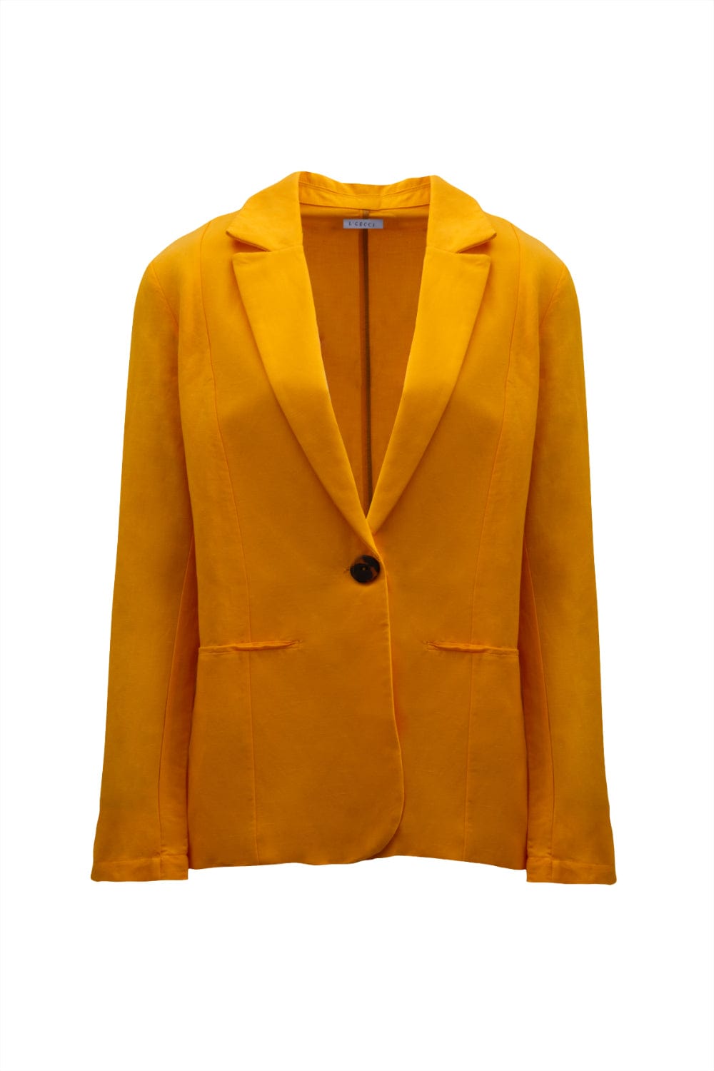 L'Cecci - Blazer Oversized Viscolinho Amarelo