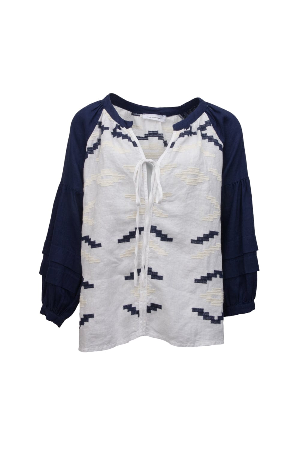 Greek Archaic Kori - Blusa Bata Linho com Manga Longa