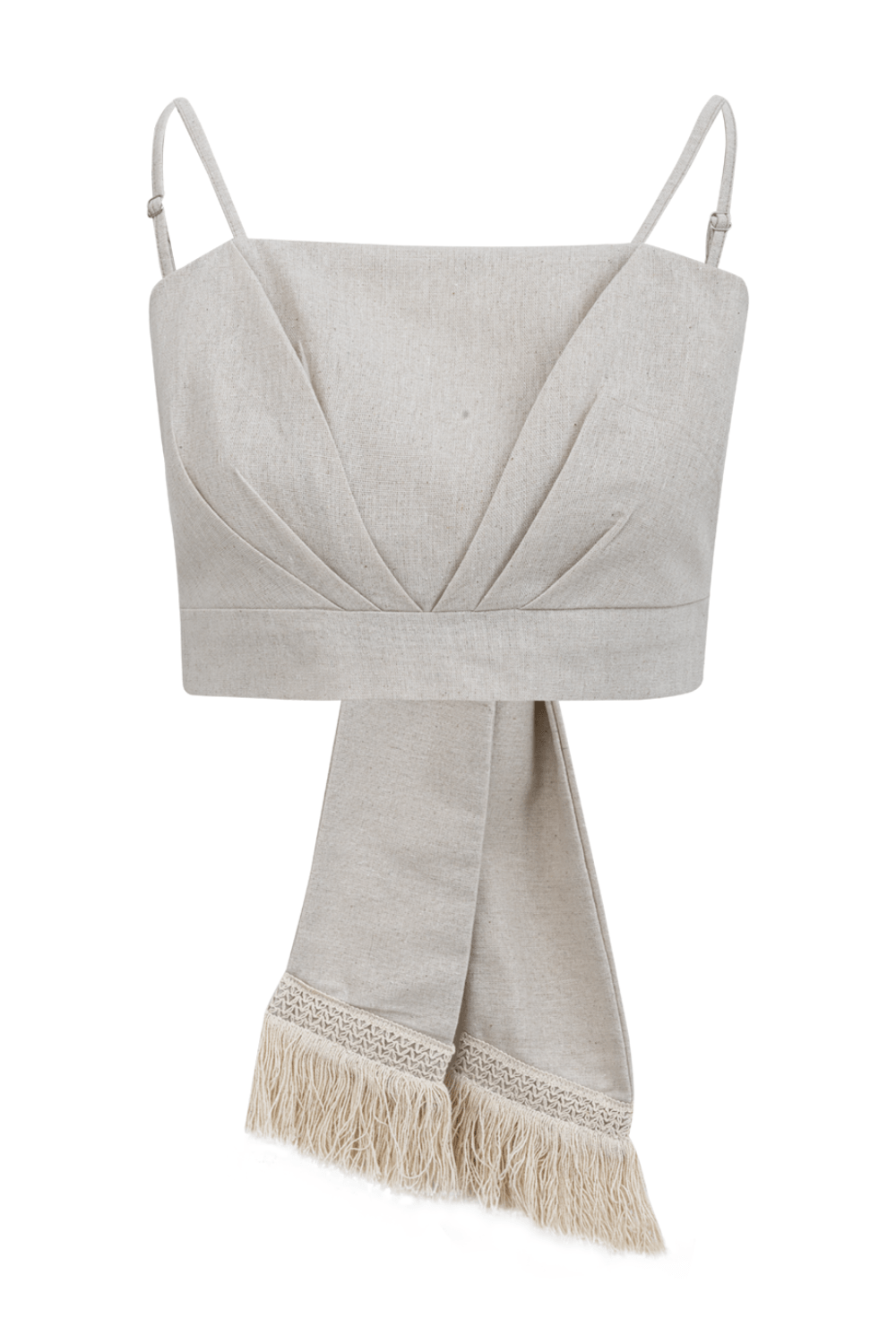 Lalibela - Blusa Cropped Decote Reto Viscolinho