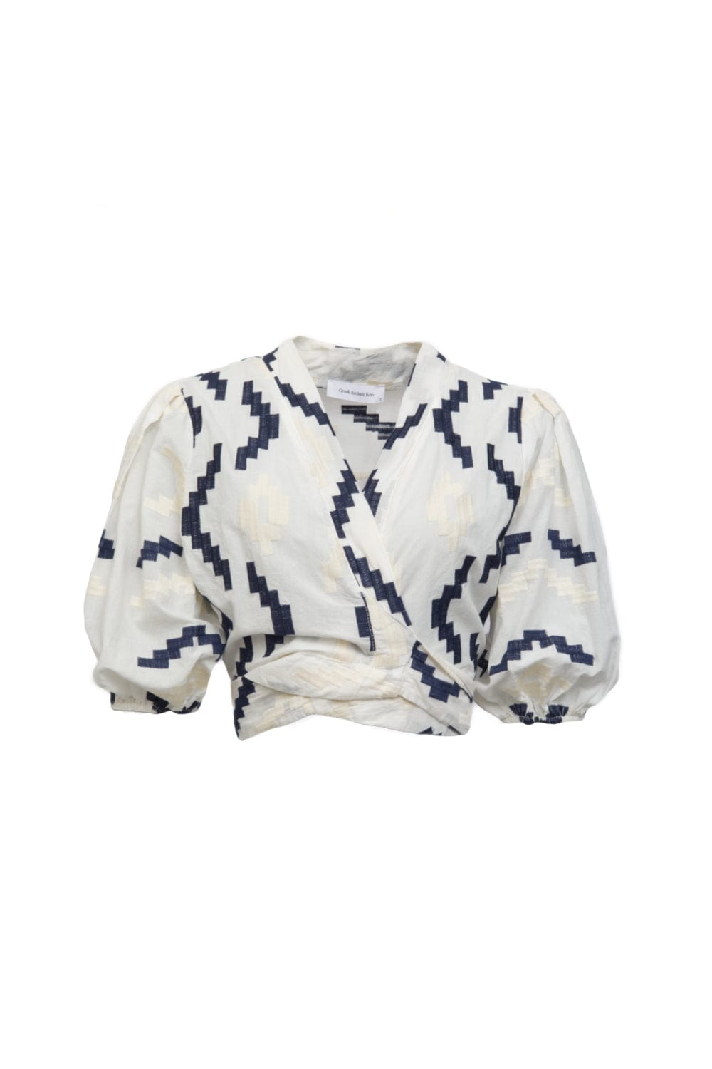 Greek Archaic Kori - Blusa Cropped Manga 3/4