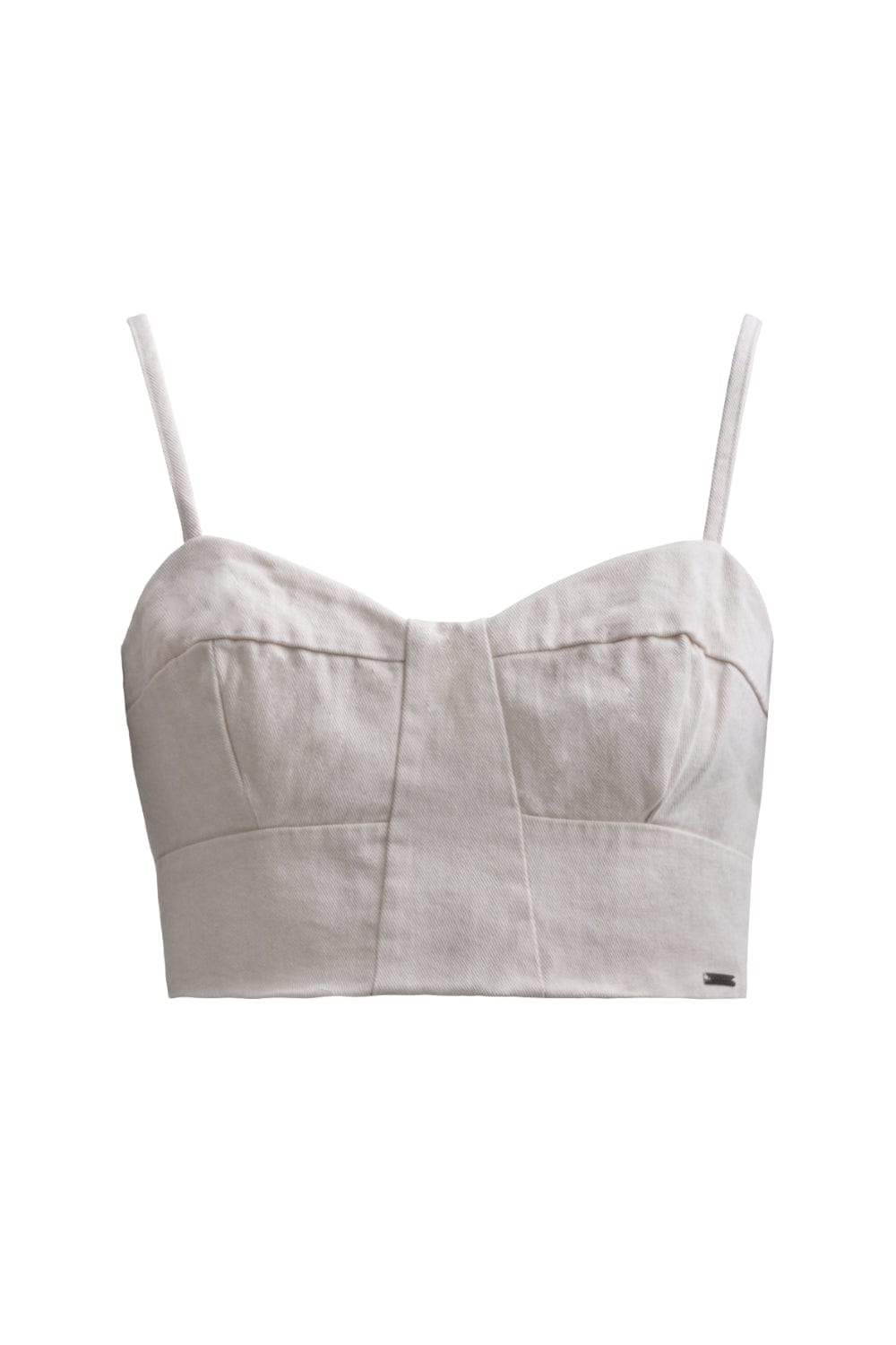 L'Cecci - Blusa Cropped Sarja Off White