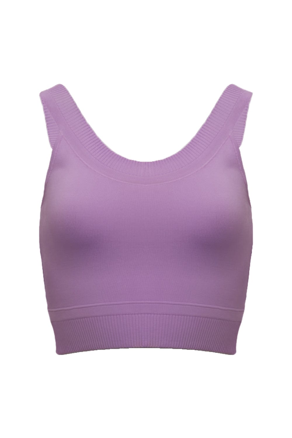 Viviane Furrier - Blusa Cropped em Tricot com Barra Larga