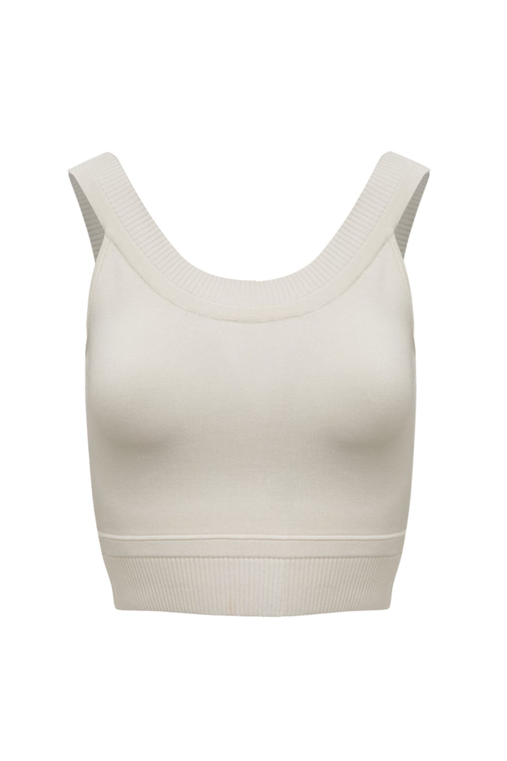 Viviane Furrier - Blusa Cropped em Tricot com Barra Larga