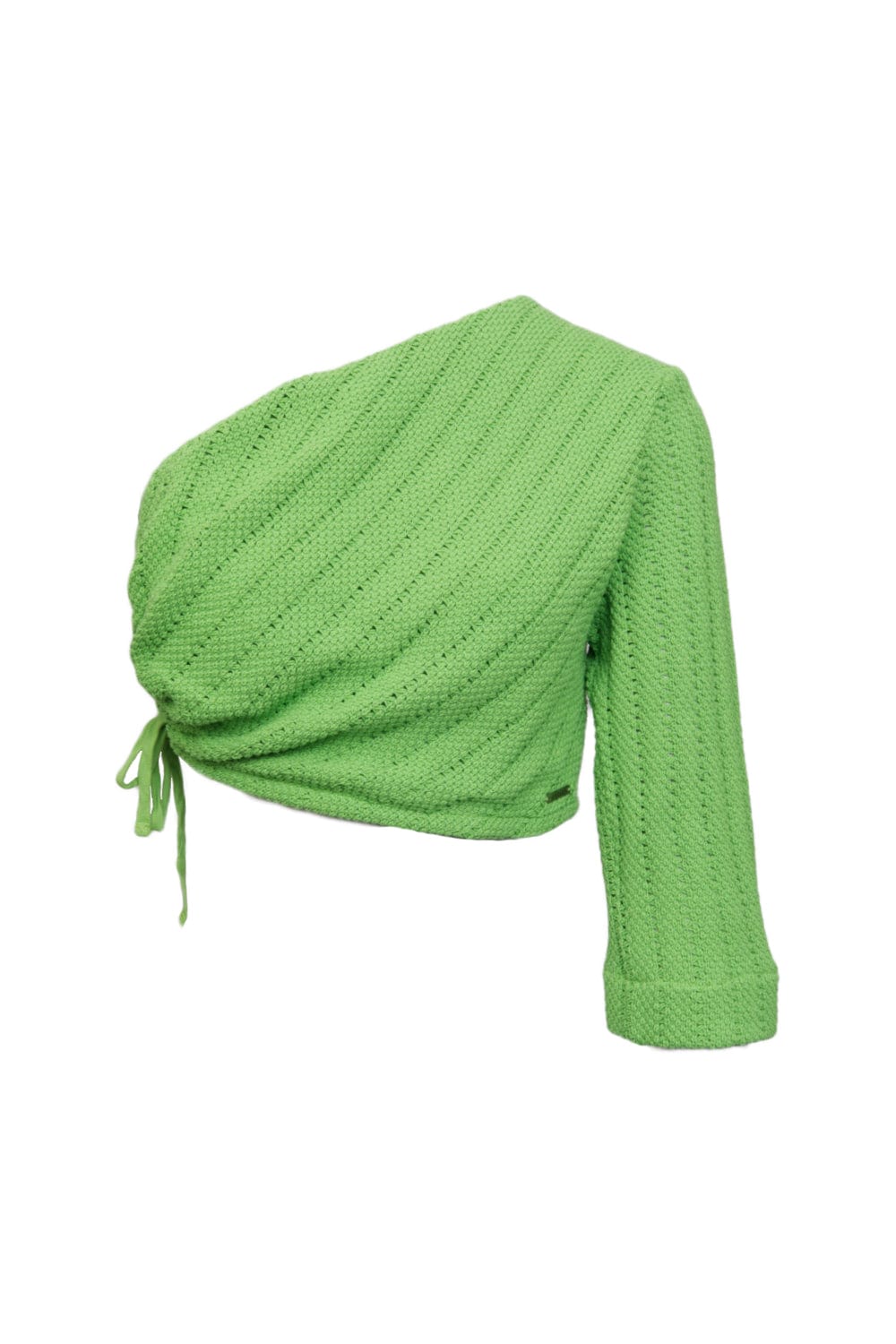 L'Cecci - Blusa Cropped um Ombro Verde