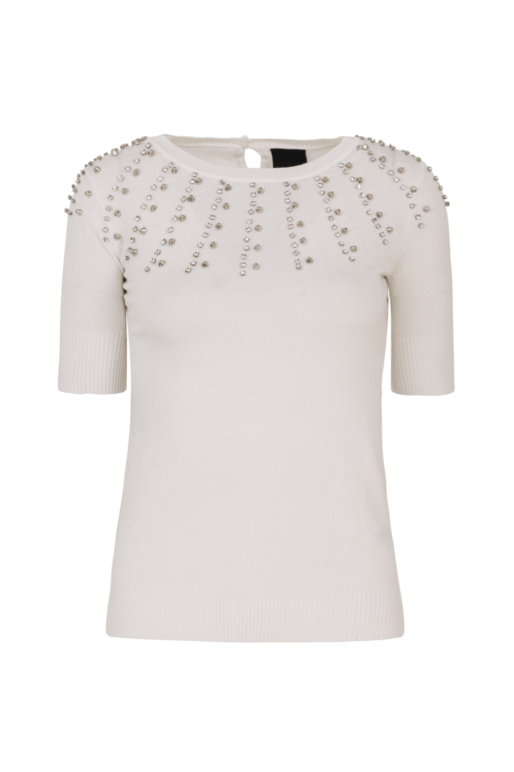 Spell - Blusa Manga Curta com Cristais Frontal