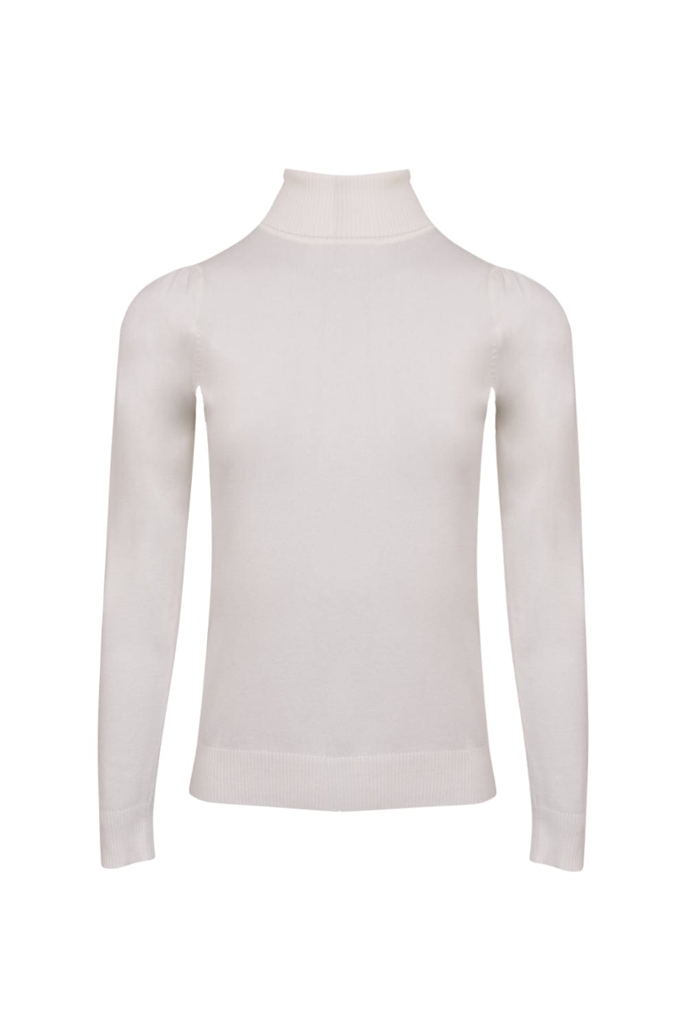 Spell - Blusa Manga Longa Gola Alta Off White