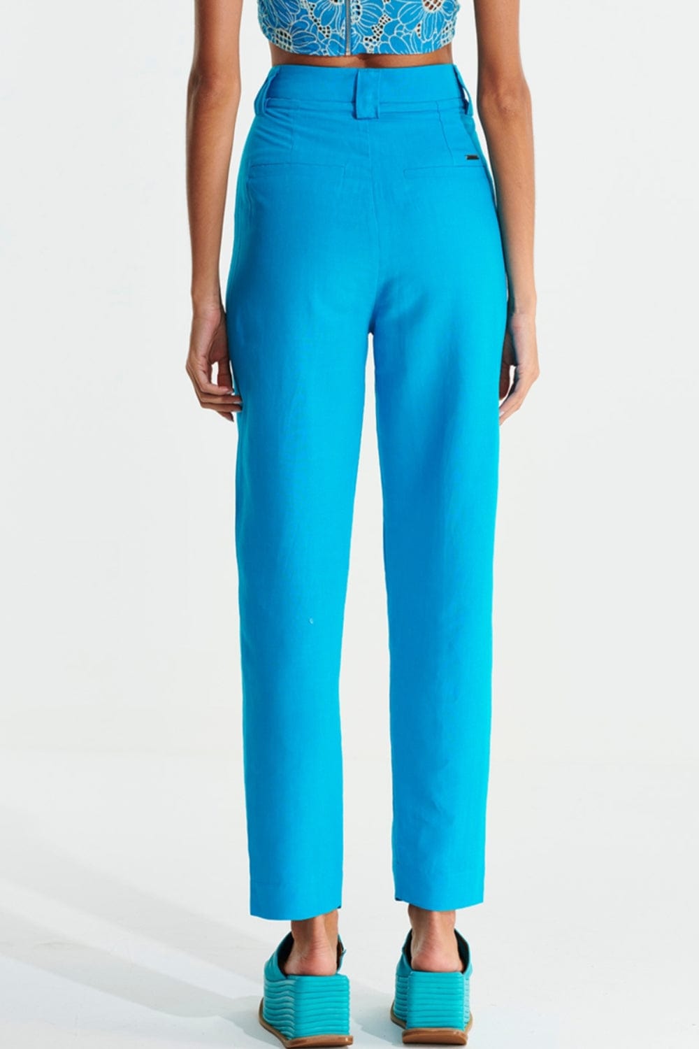 L'Cecci - Calça Alfaiataria Azul