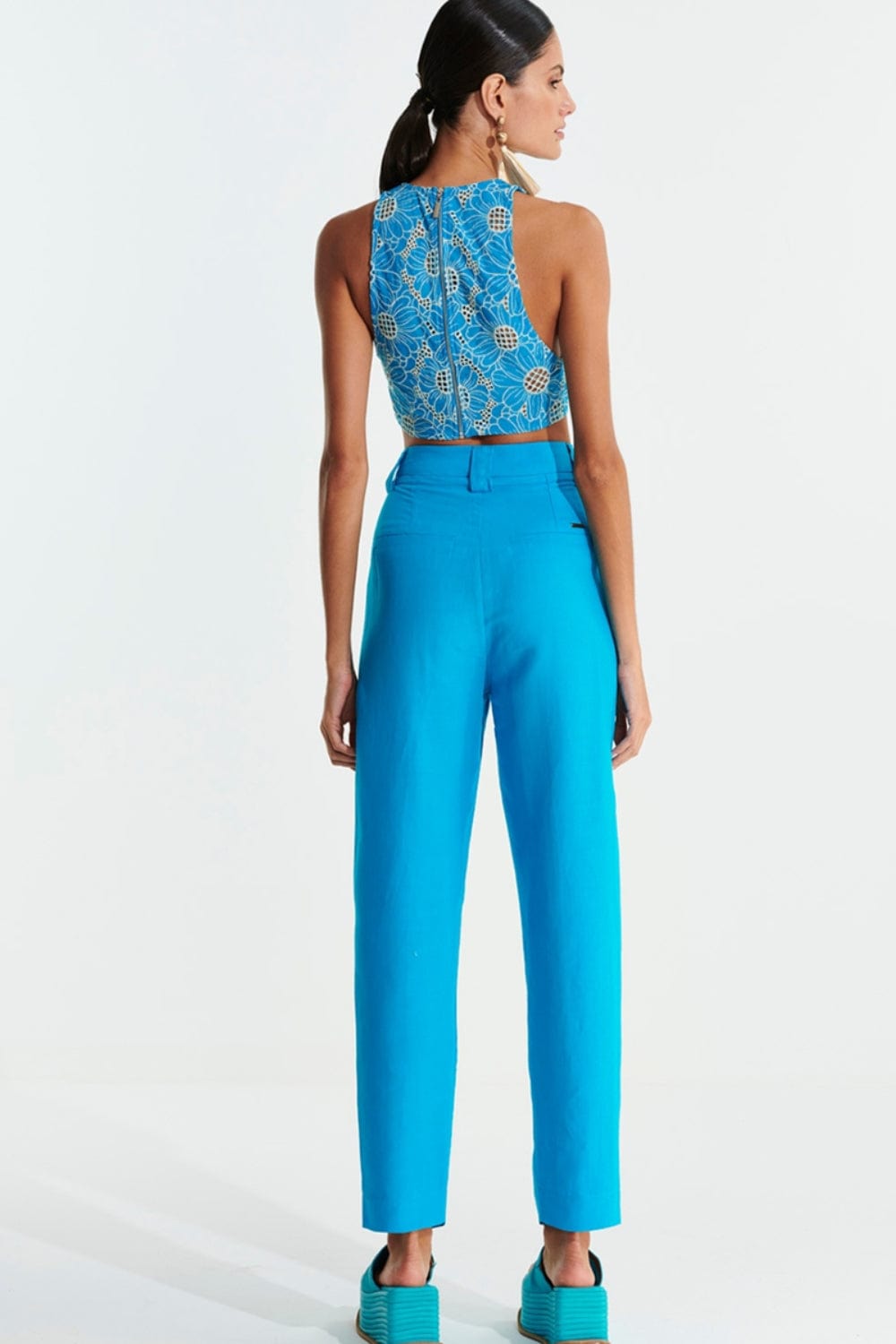 L'Cecci - Calça Alfaiataria Azul