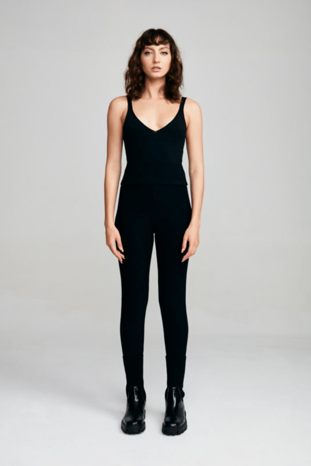 Viviane Furrier - Calça Fuseau Tricot Preto