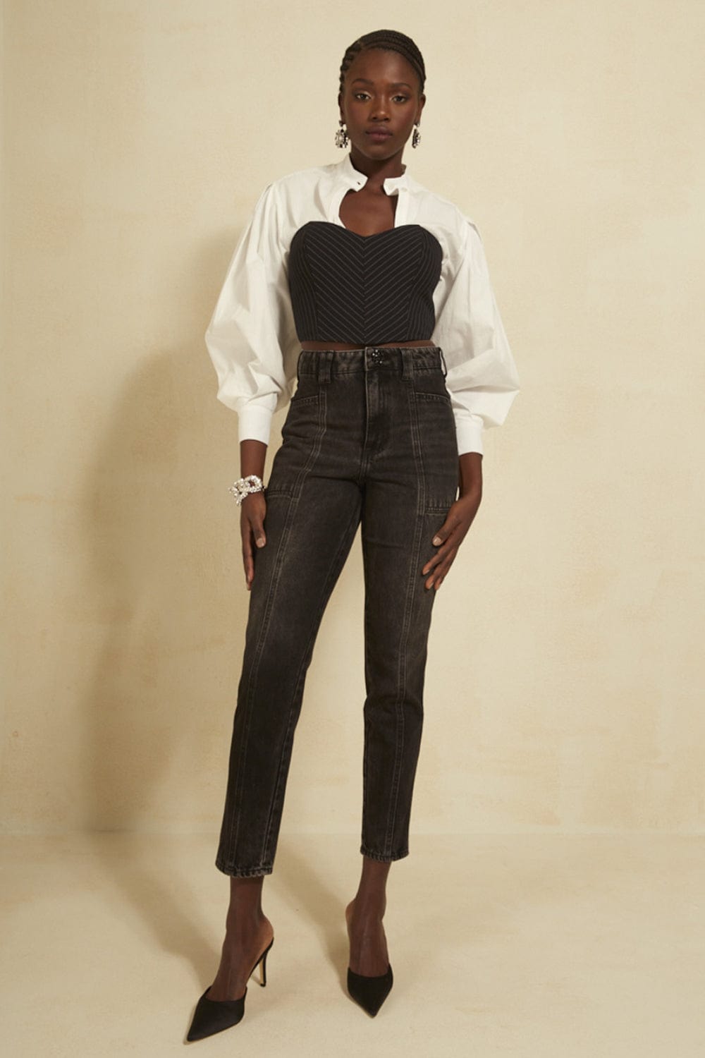 L'Cecci - Calça Jeans Cecci Preto