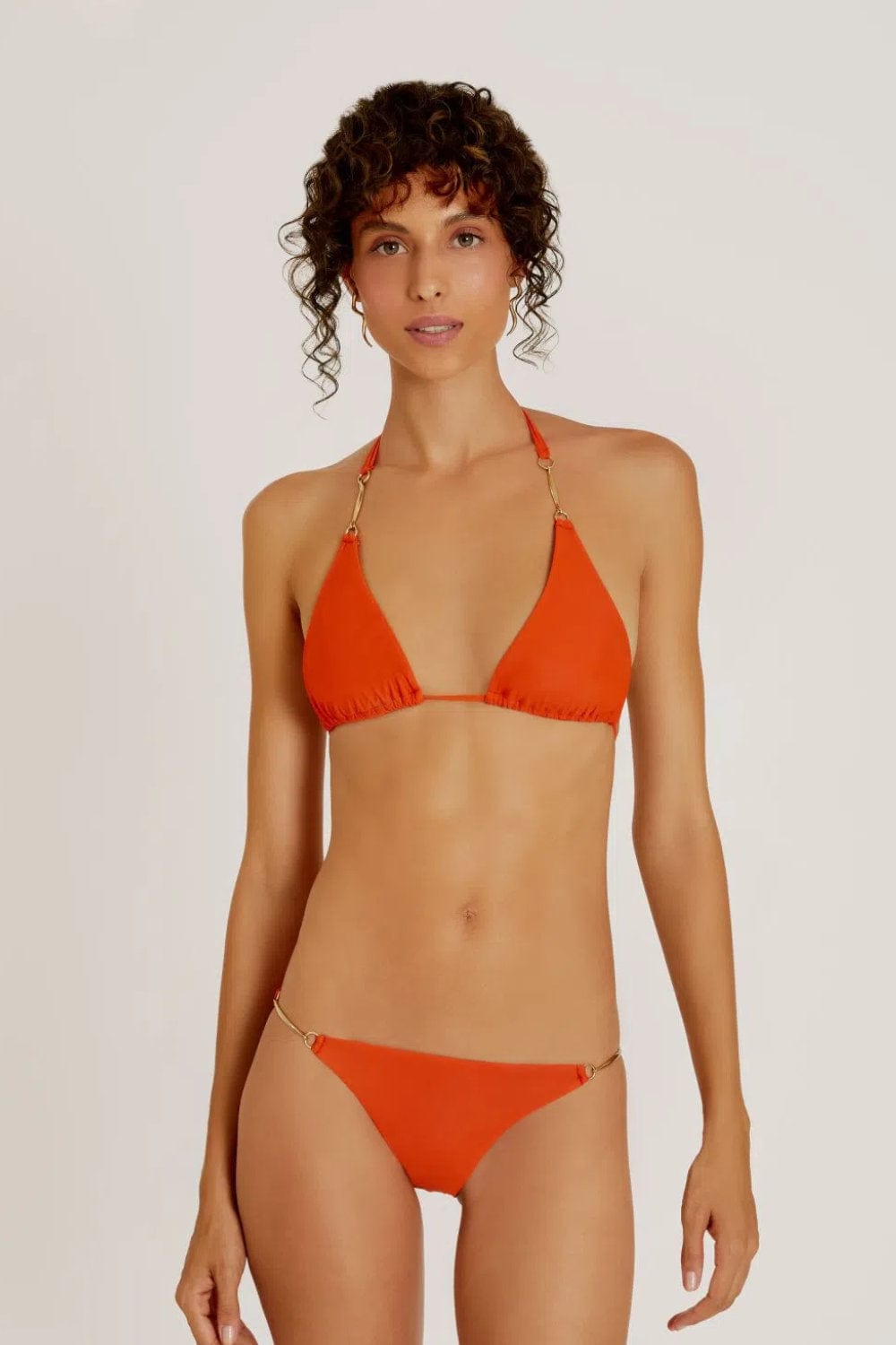 Lenny Niemeyer - Calça Lateral Bridão Kinkan Laranja