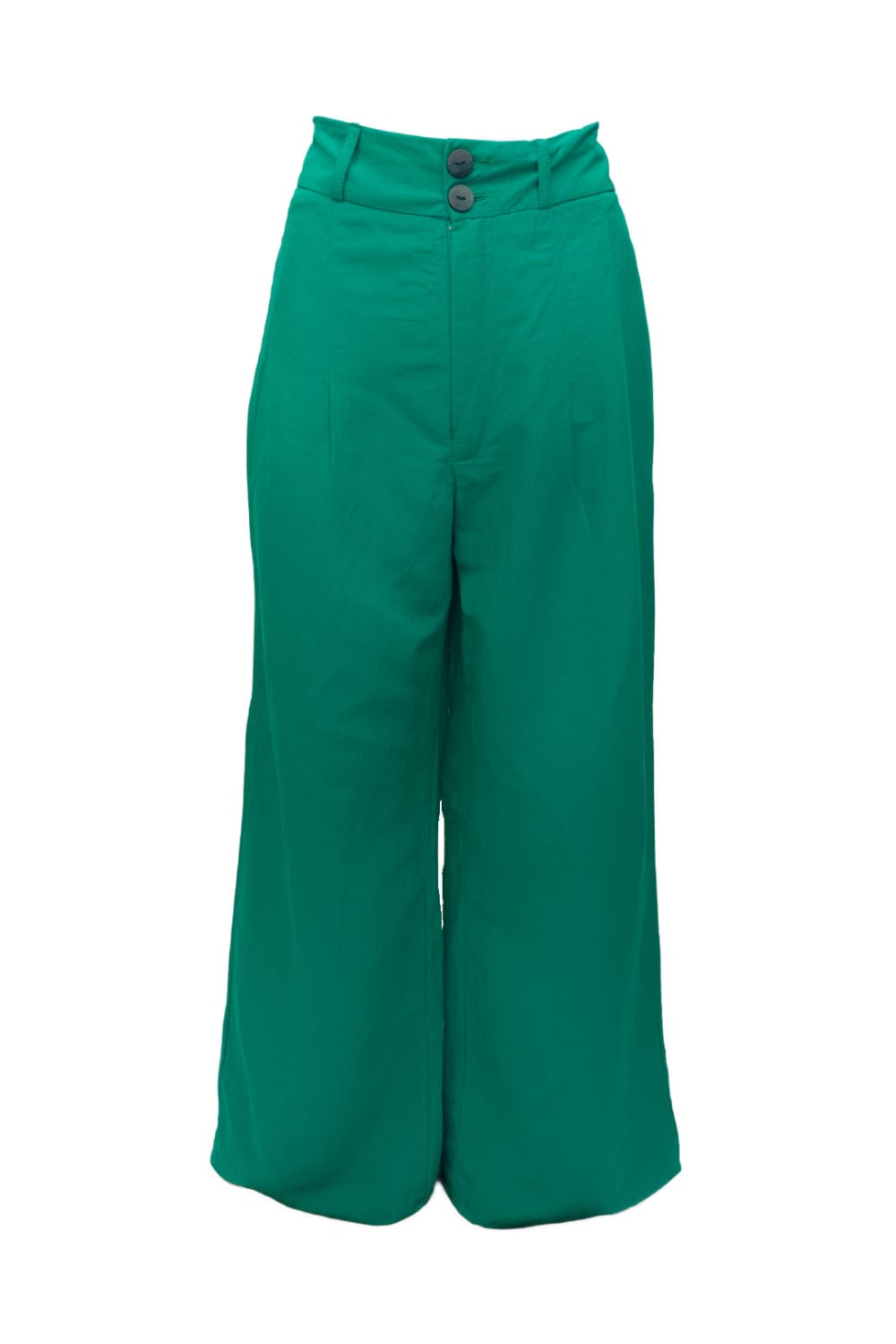 L'Cecci - Calça Pantalona Viscolinho Verde