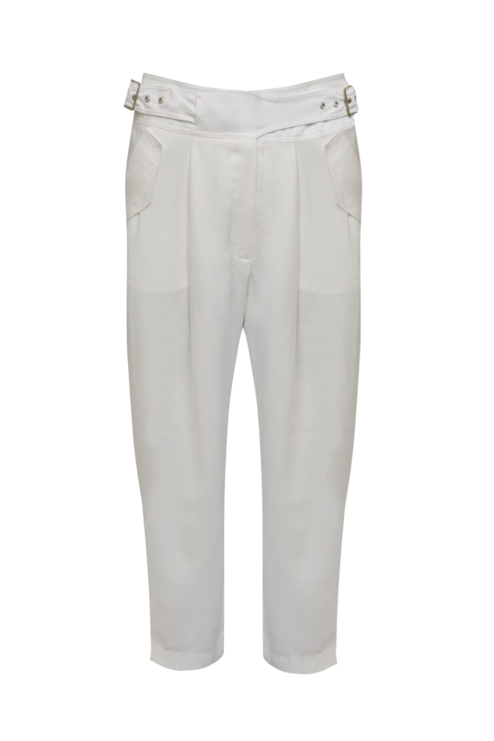 Canal - Calça Reta Ajuste Lateral Off White