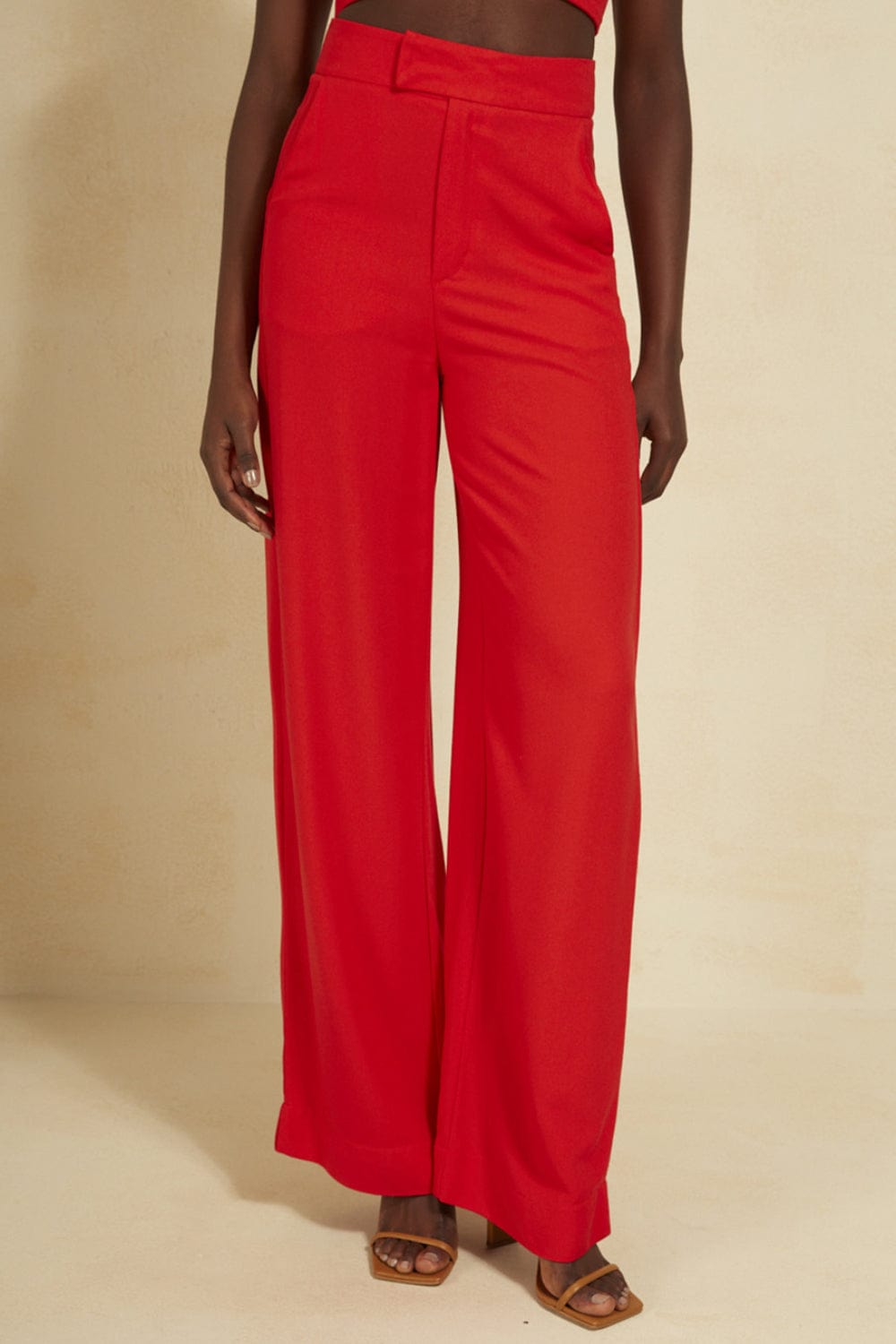 L'Cecci - Calça Alfaiataria L'Cecci Vermelho