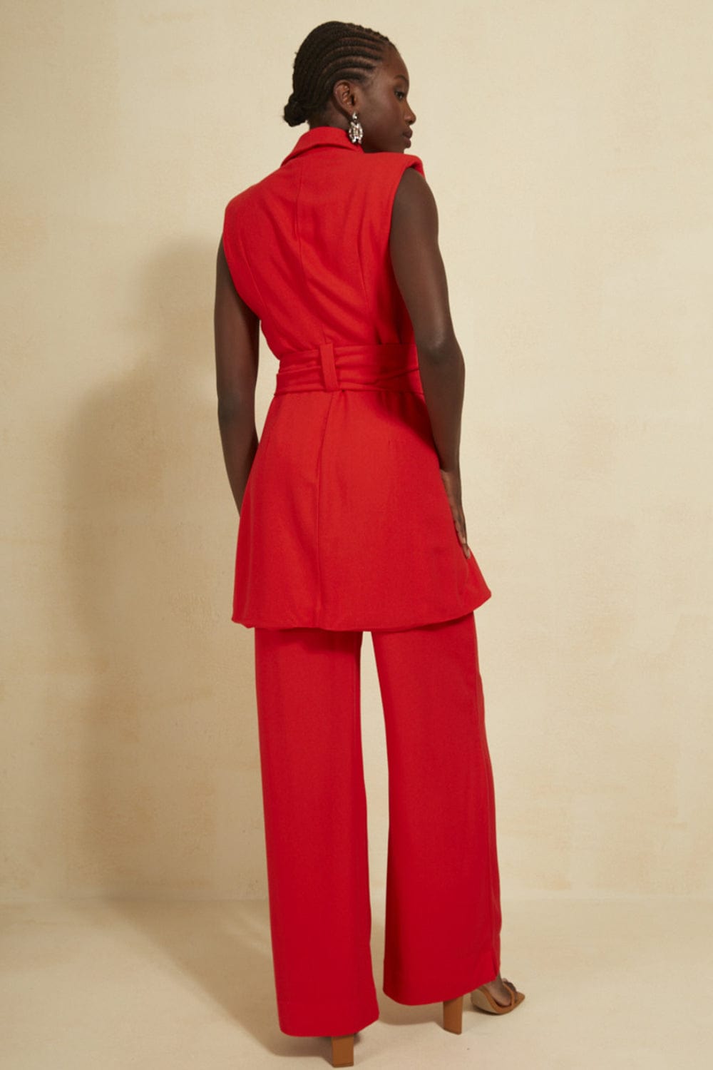 L'Cecci - Calça Alfaiataria L'Cecci Vermelho