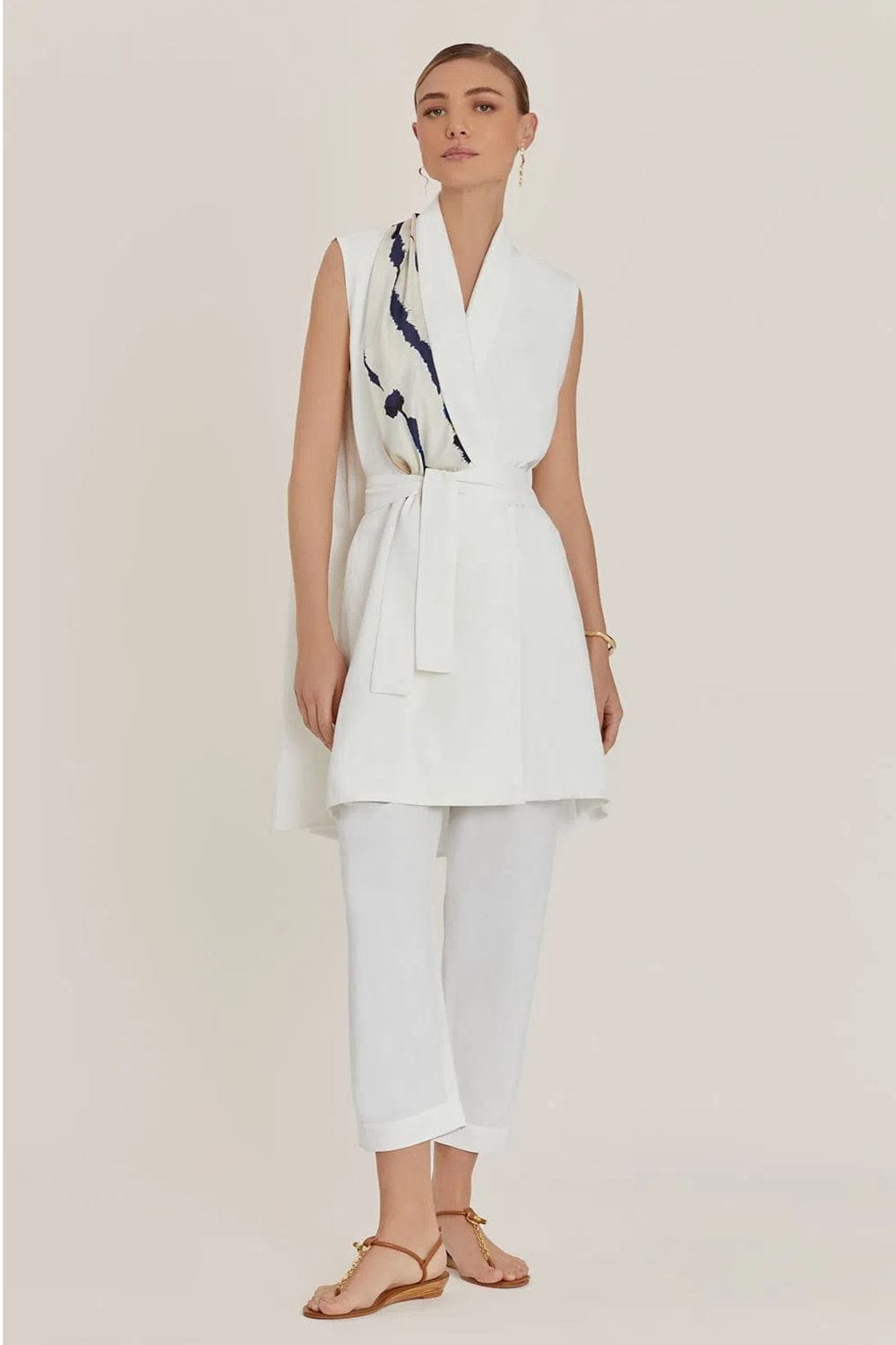 Lenny Niemeyer - Calça Prega Cós Inteiro Viscolinho