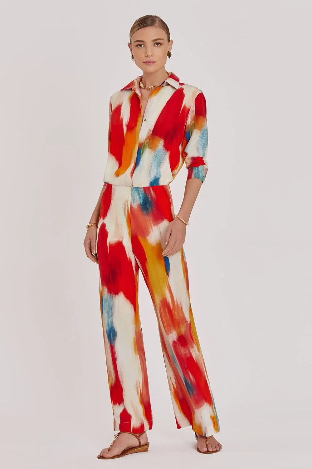 Lenny Niemeyer - Calça Reta Seda Guará