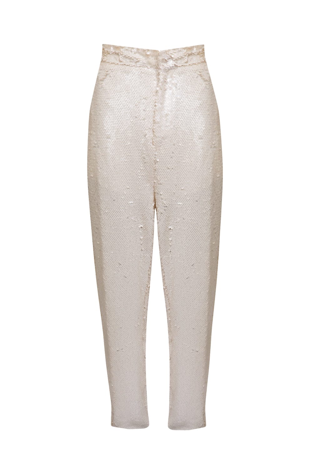 L'Cecci - Calça Paetê Off White