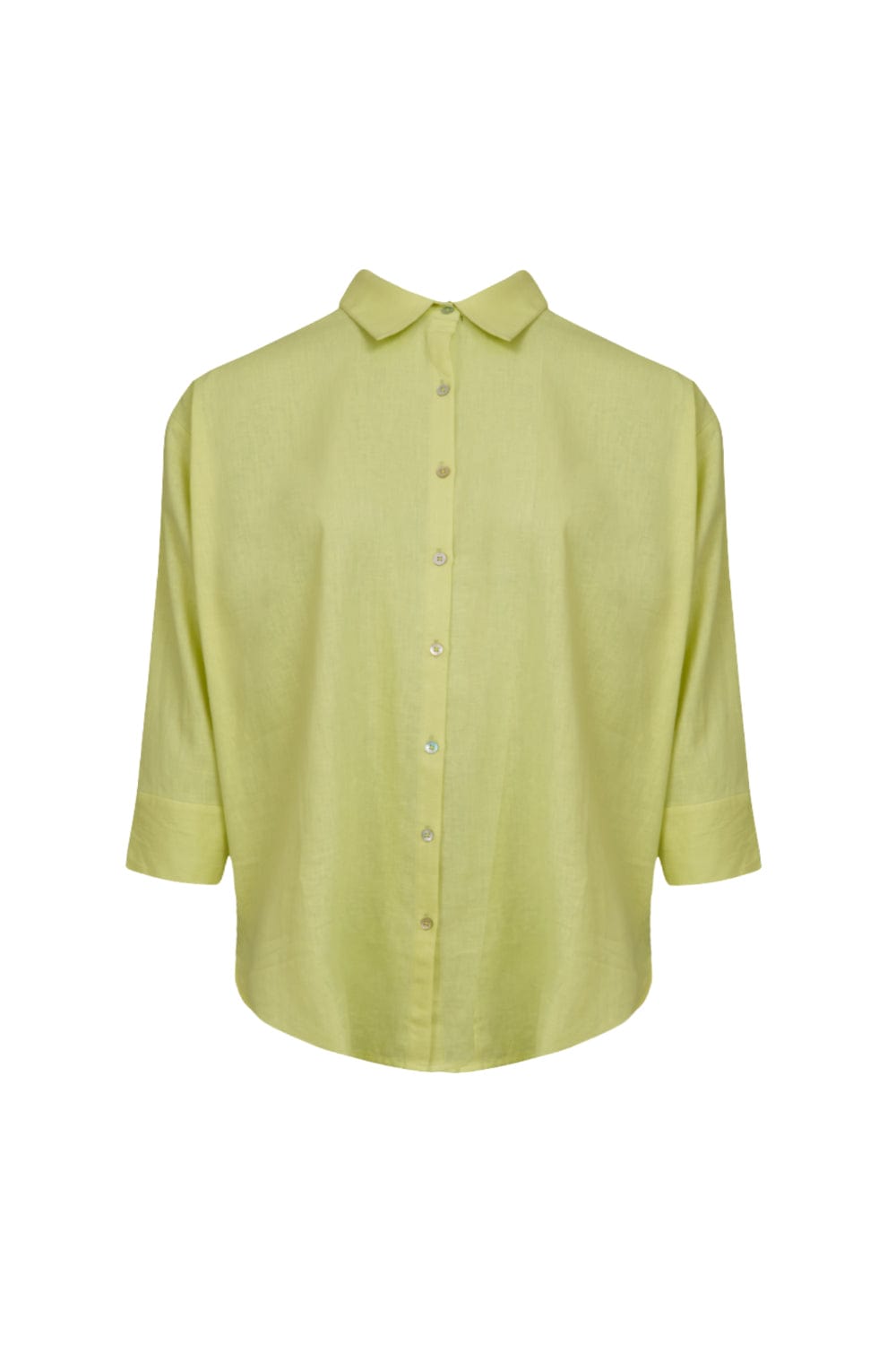 MOB - Camisa Manga 3/4 Viscolinho Verde