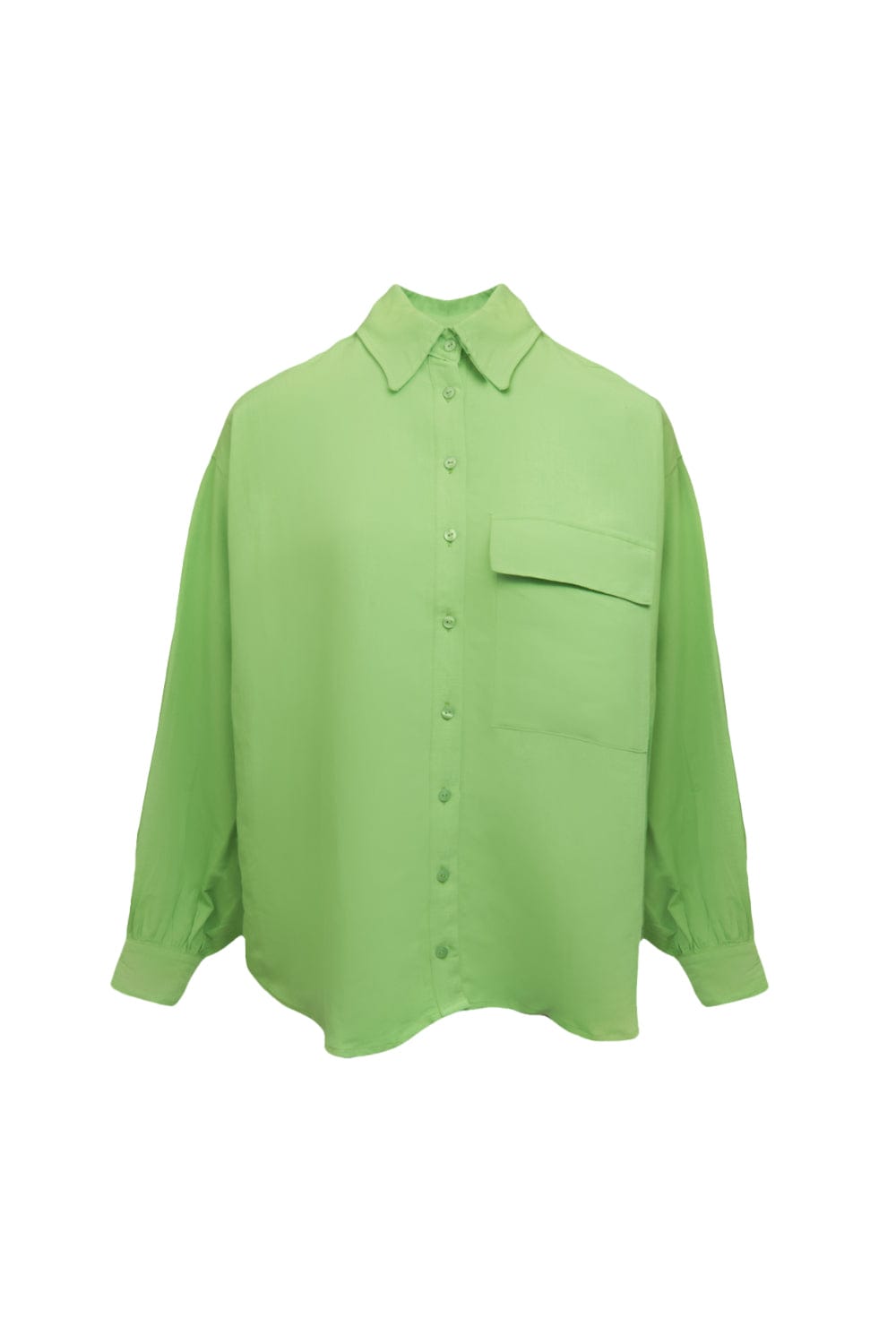L'Cecci - Camisa Manga Longa Viscolinho Verde