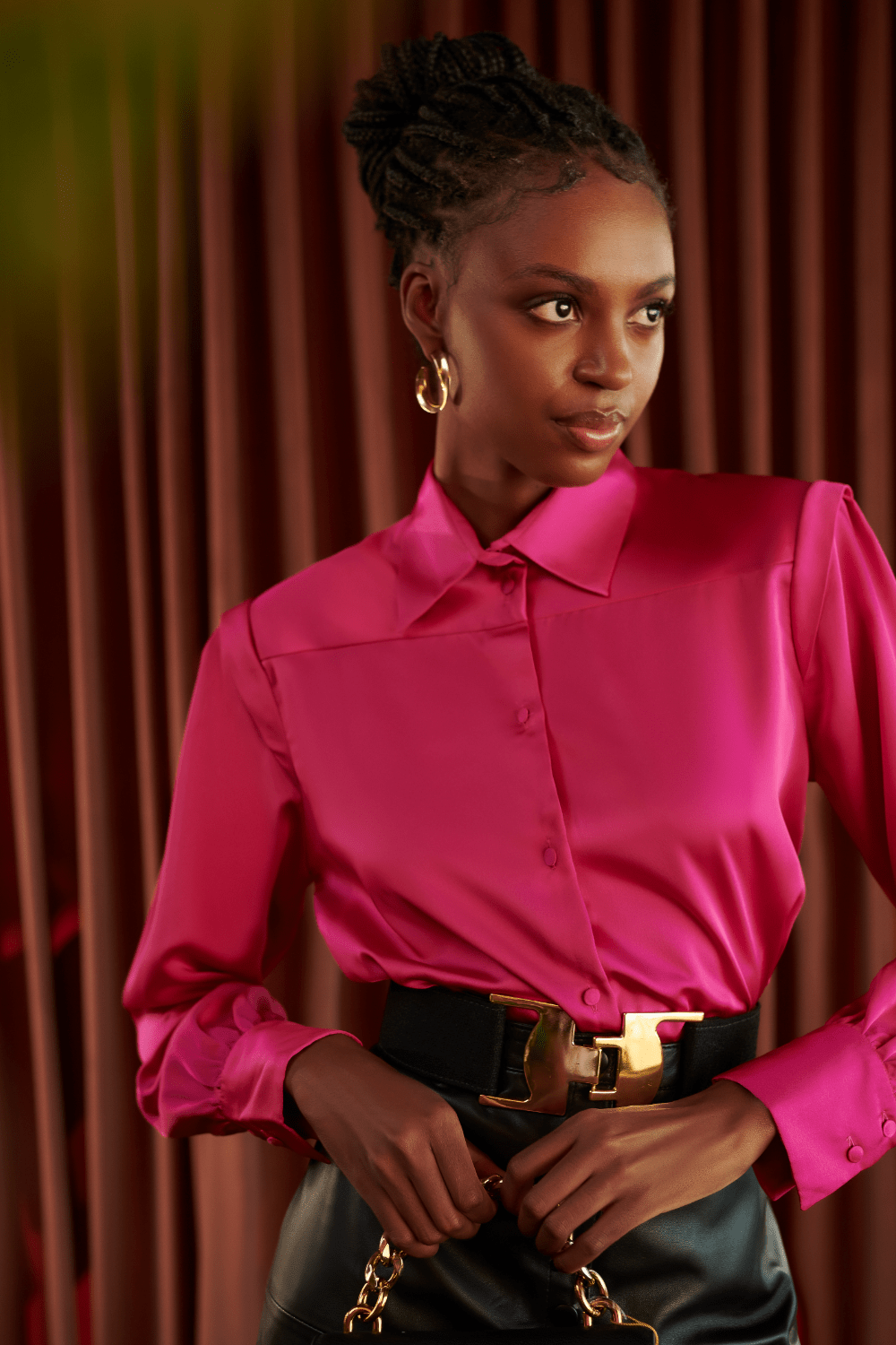 Nineminutes - Camisa Manga Longa com Ombreira Pink