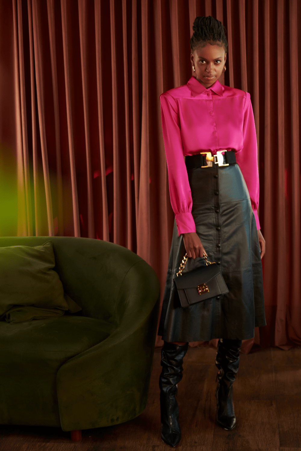 Nineminutes - Camisa Manga Longa com Ombreira Pink