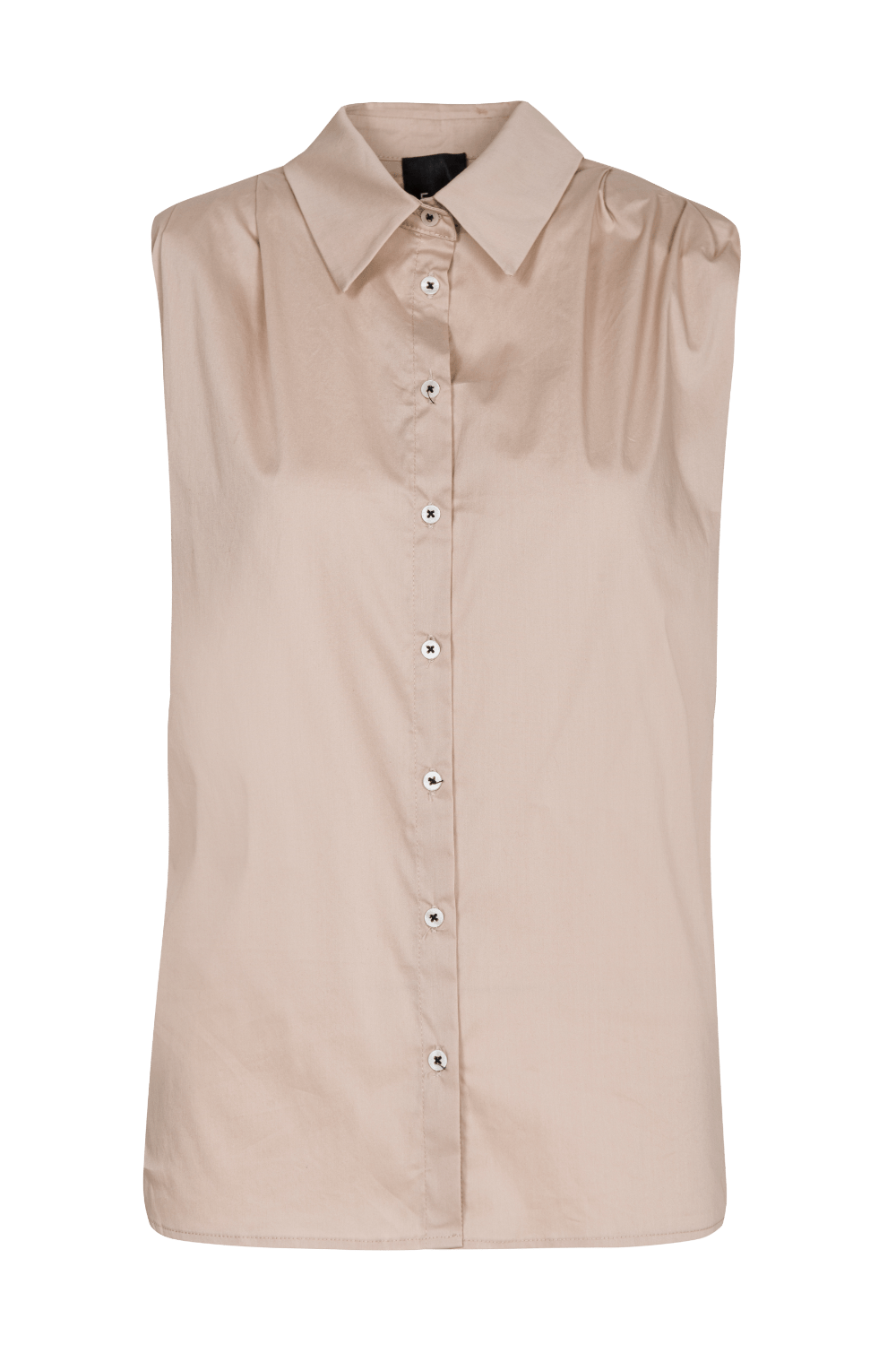 Eight - Camisa sem Manga com Ombreiras Bege