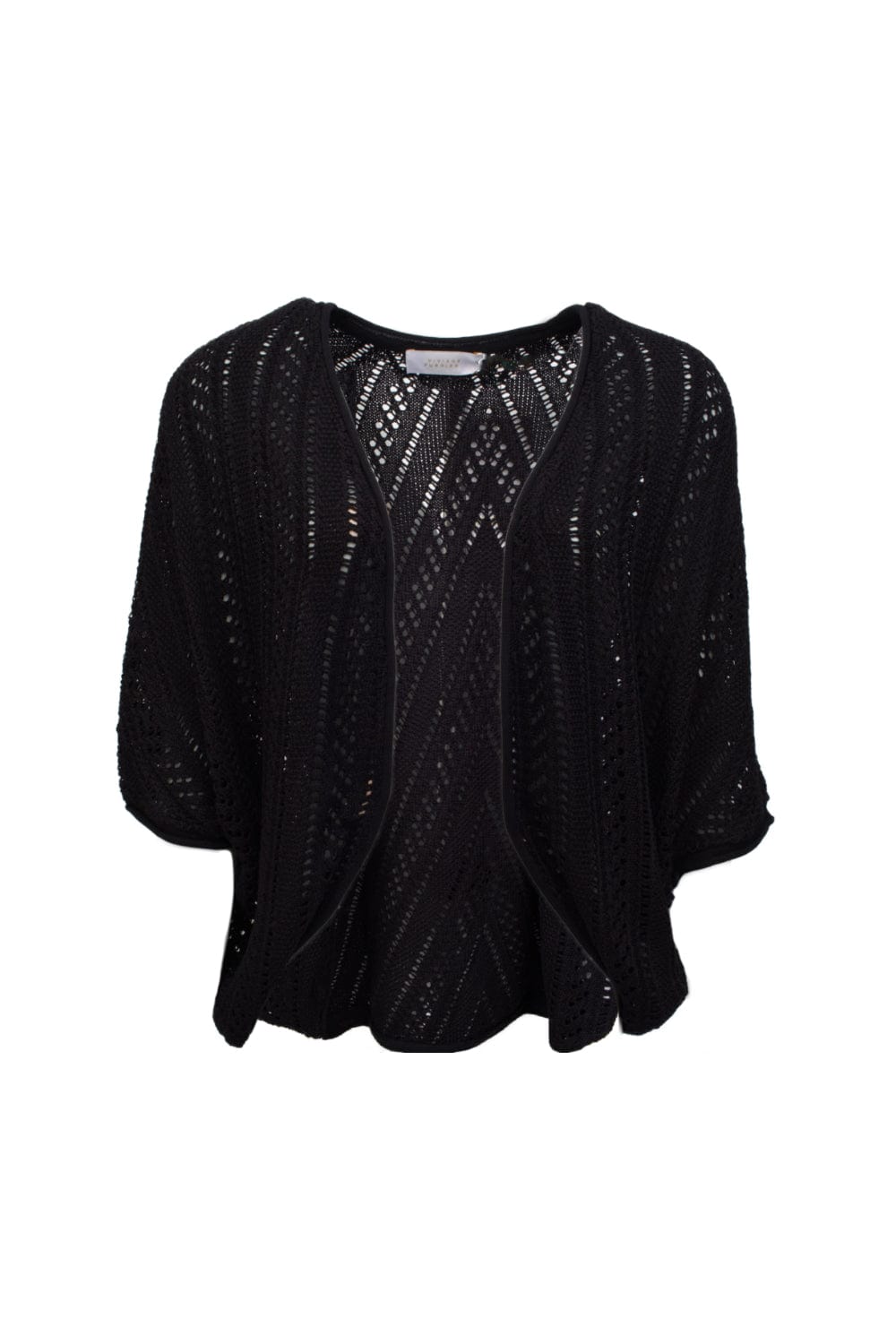 Viviane Furrier - Cardigan Over em Tricot Preto
