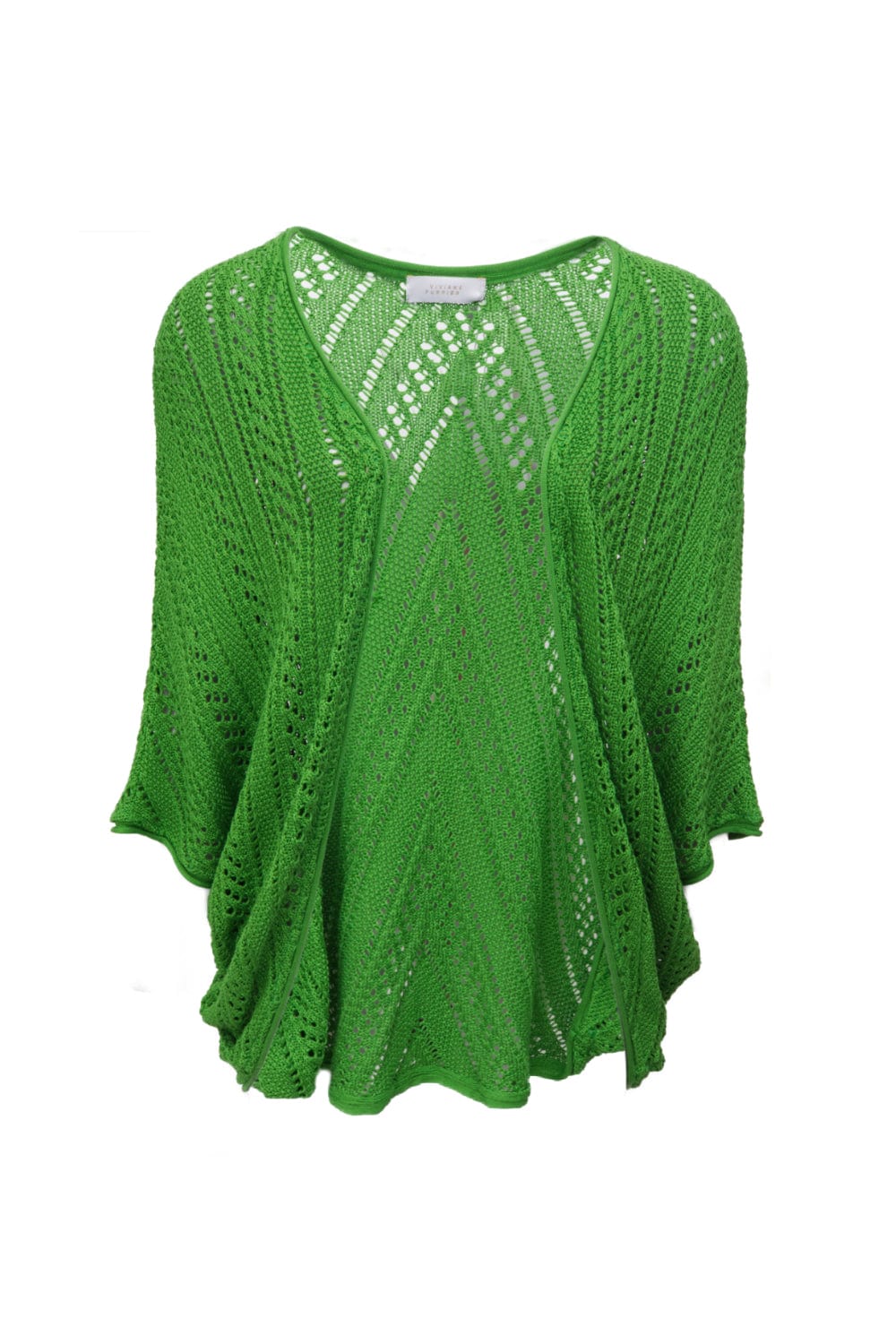 Viviane Furrier - Cardigan Over em Tricot Verde