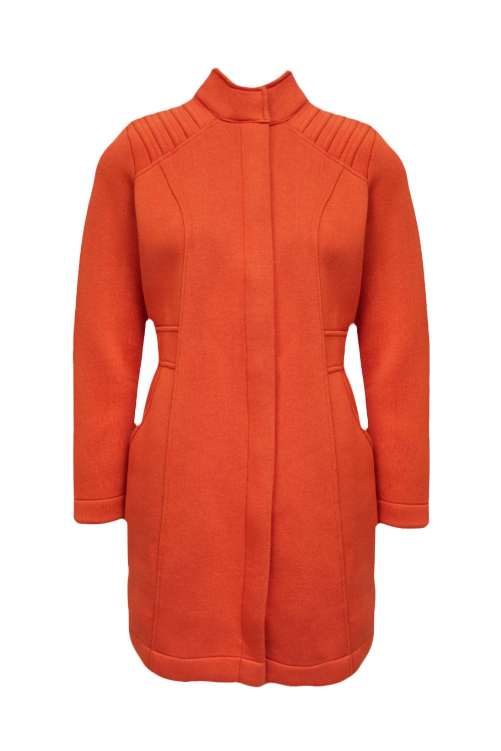 Viviane Furrier - Casaco Dublado 3/4 com Detalhe Nervuras nos Ombros