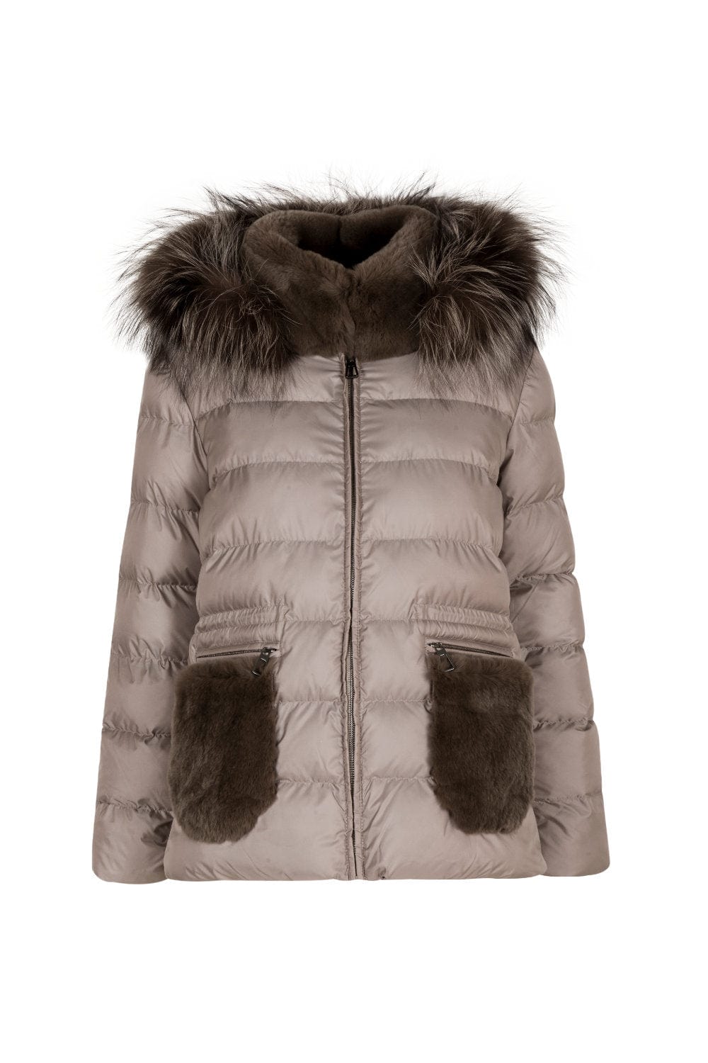 Lou Andrea - Casaco com Capuz Bege