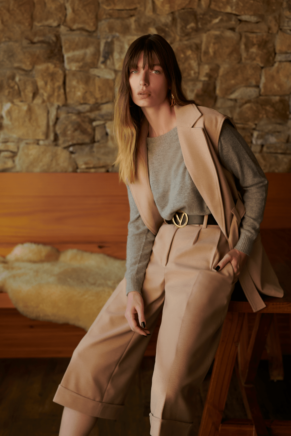 Canal Concept - Colete Alfaiataria Bege