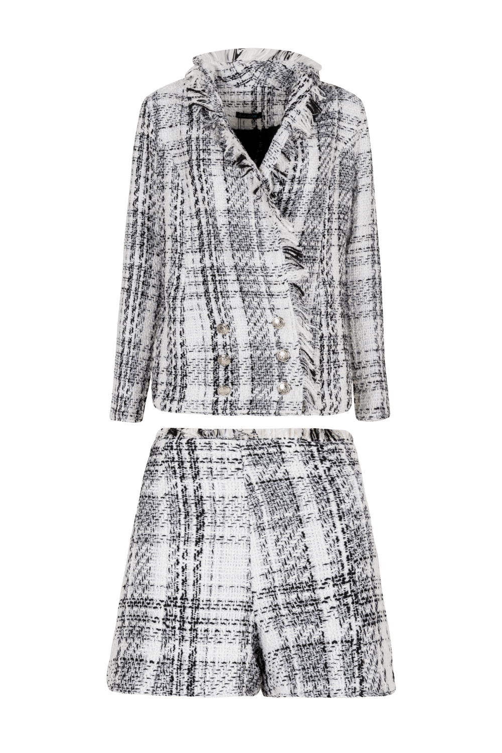 RockLola - Conjunto Blazer e Shorts em Tweed