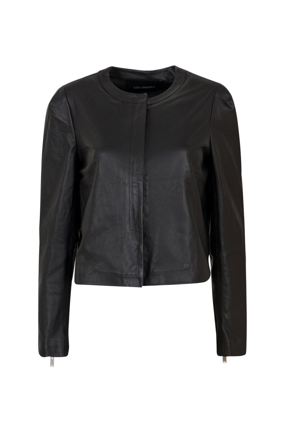 Lou Andrea - Jaqueta 100% Couro Preto