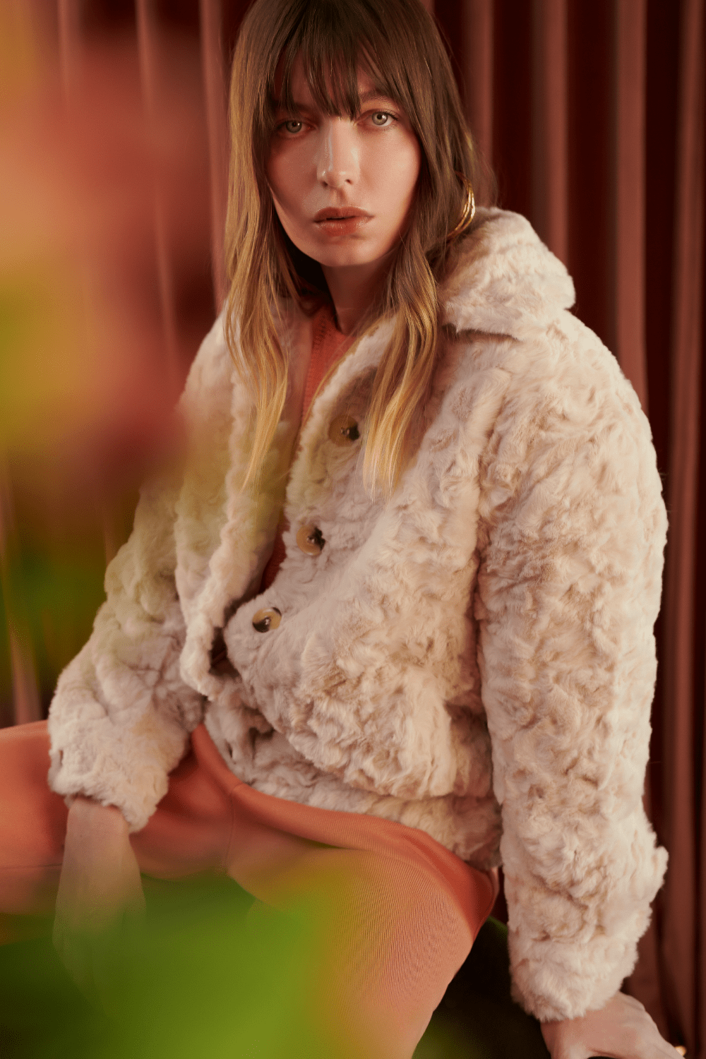 Canal Concept - Jaqueta Pêlo Sintético Bege