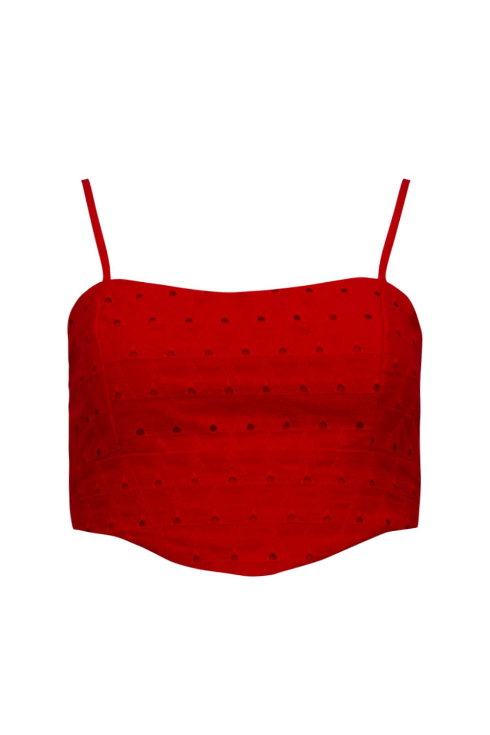 L'Cecci - Top Alça Fina Laise Vermelho