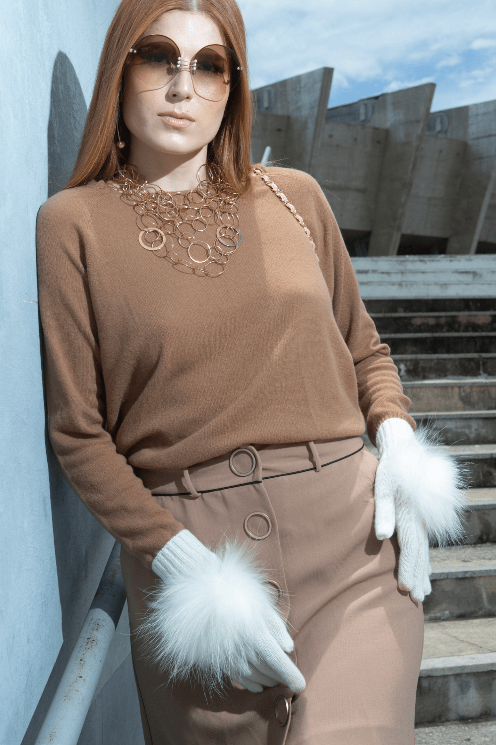 Alpo - Luvas de Lã Off White