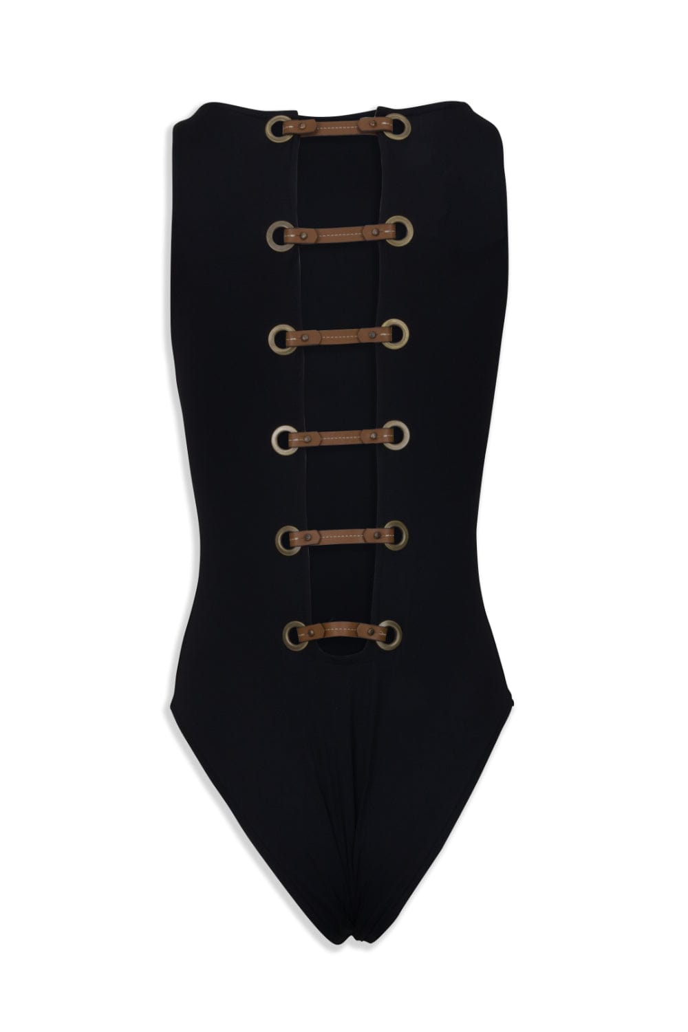 Lenny Niemeyer - Maiô Alto Detalhe Ilhós Preto