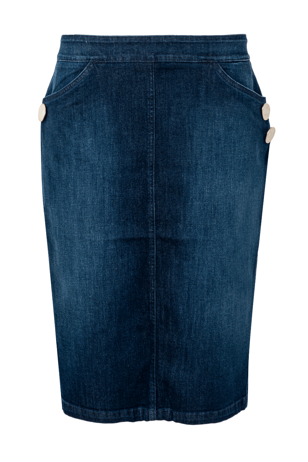 Cristina Barros - Saia Lápis Jeans