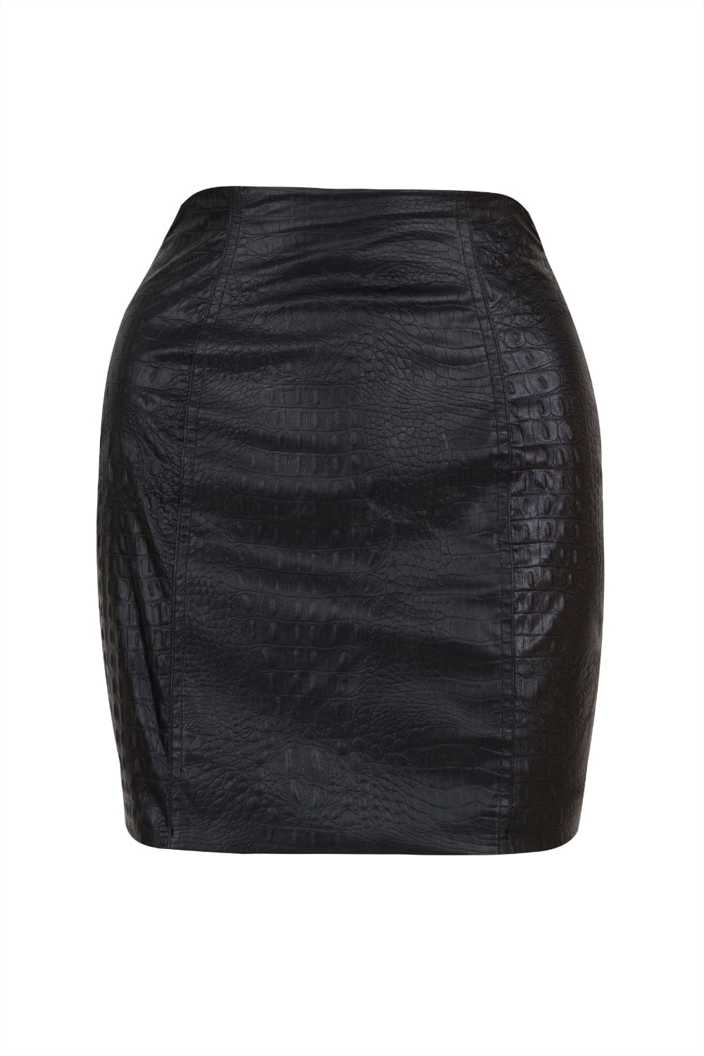 Nineminutes - Saia Mini Cós Alto Preto