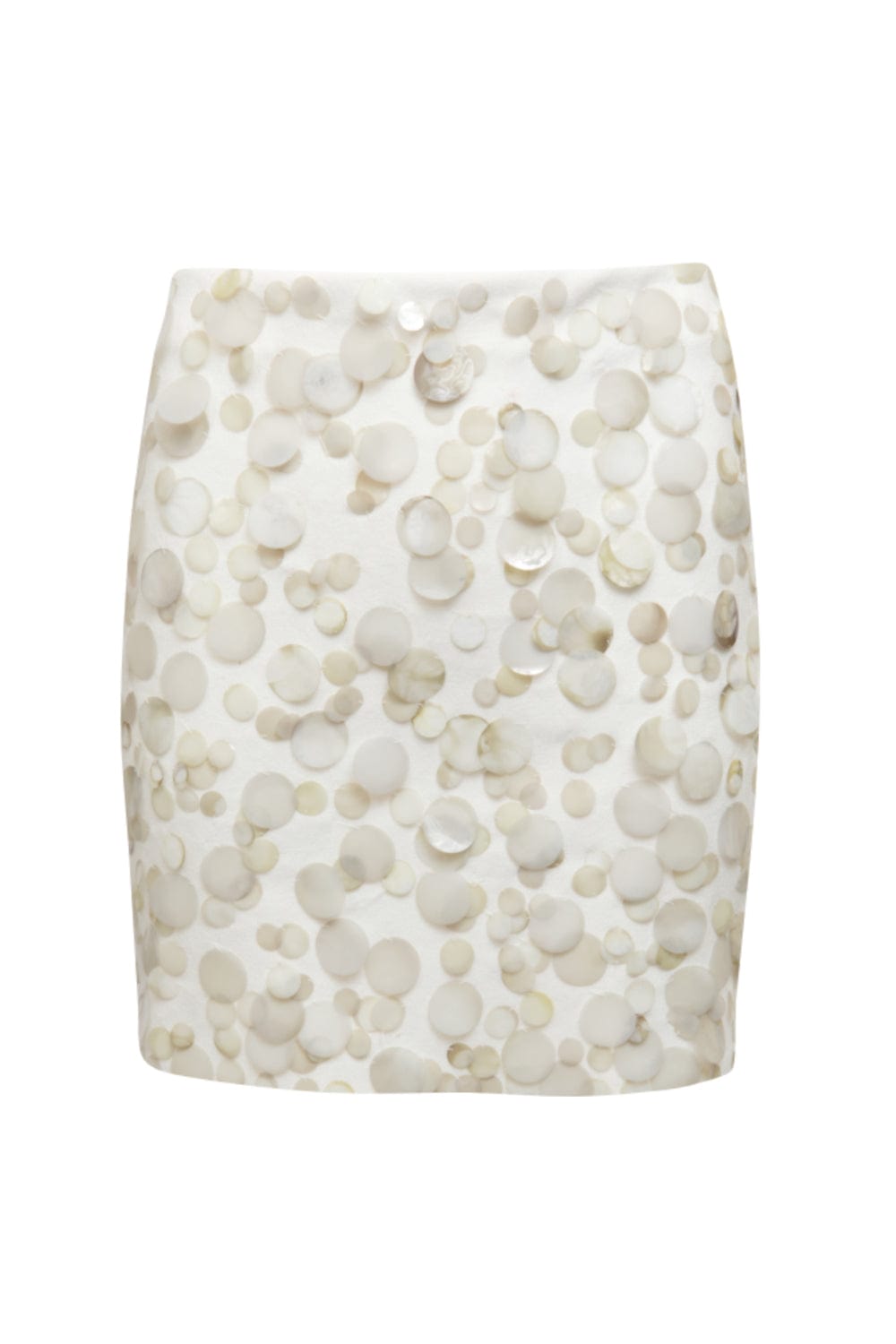 Viviane Furrier - Saia Mini em Tricot com Paetês