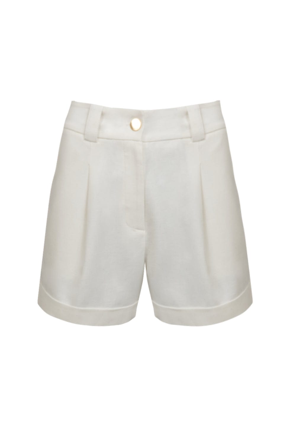 Ellawin - Shorts Viscolinho Barra Italiana Off White