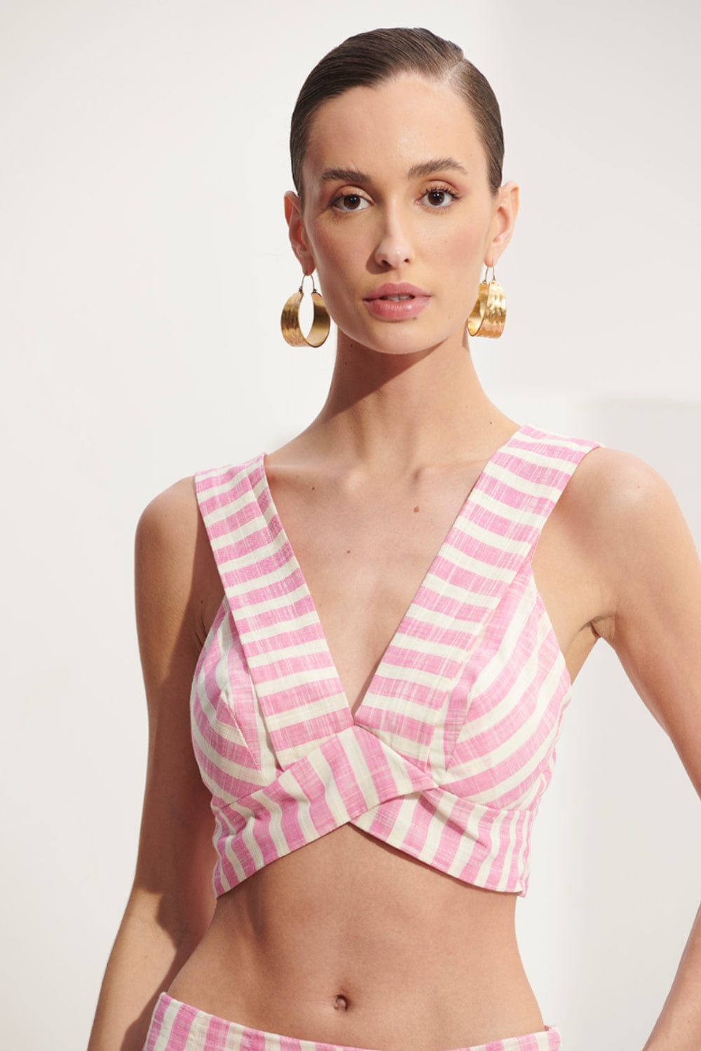 L'Cecci - Top Listrado Rosa