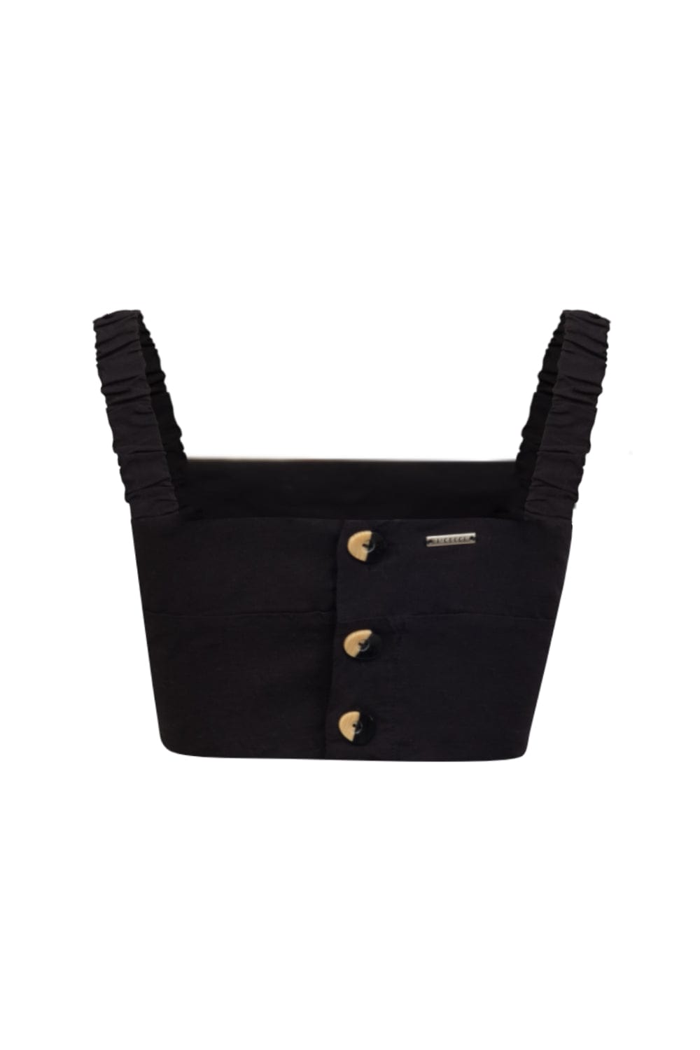 L'Cecci - Top Viscolinho Alça Larga Preto