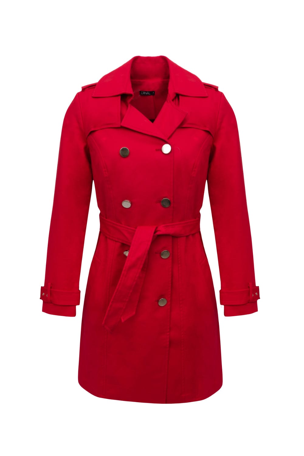 Canal Concept - Trench Coat Double Vermelho